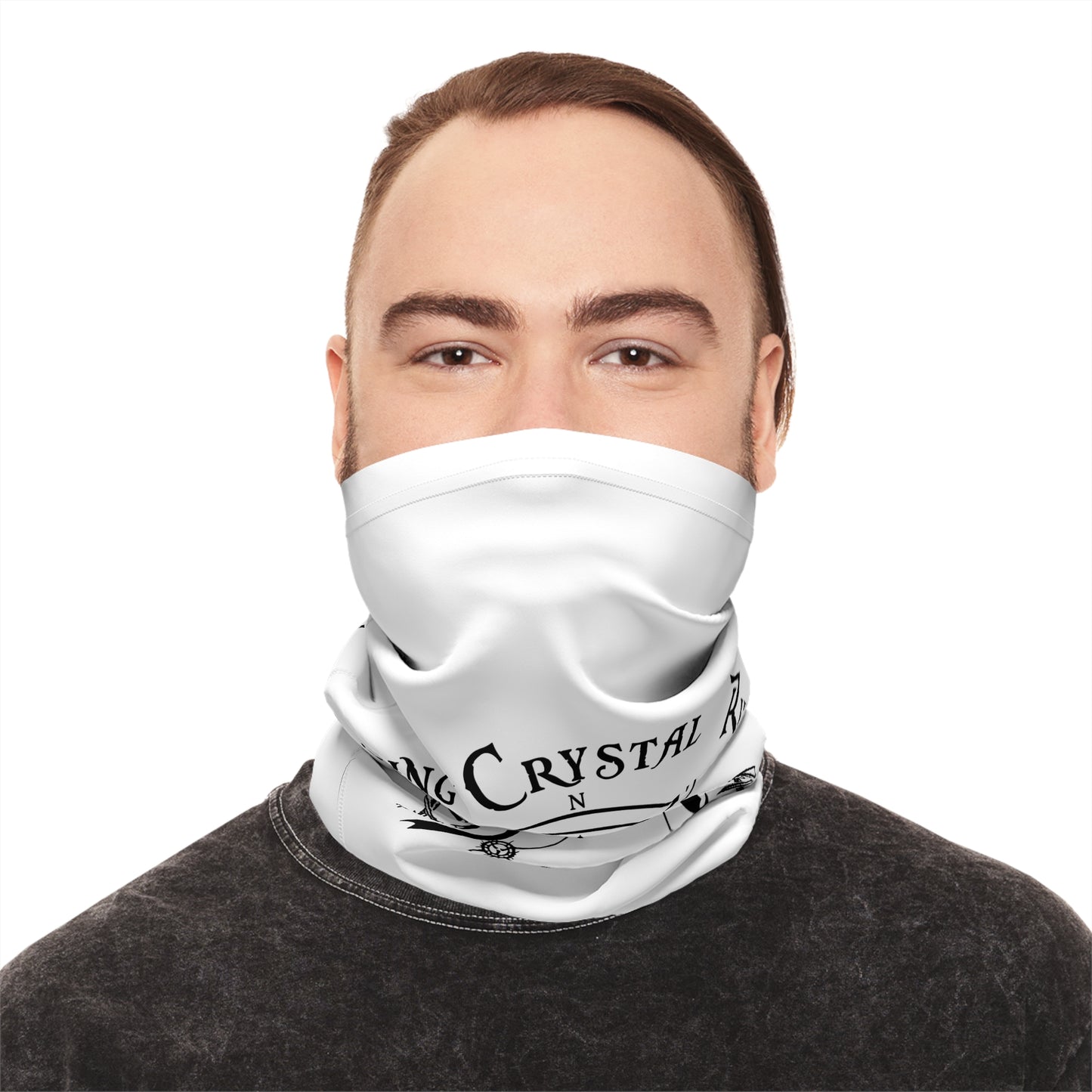 Fishing Neck Gaiter — "Crystal River Fishing Group" Compass & Lures