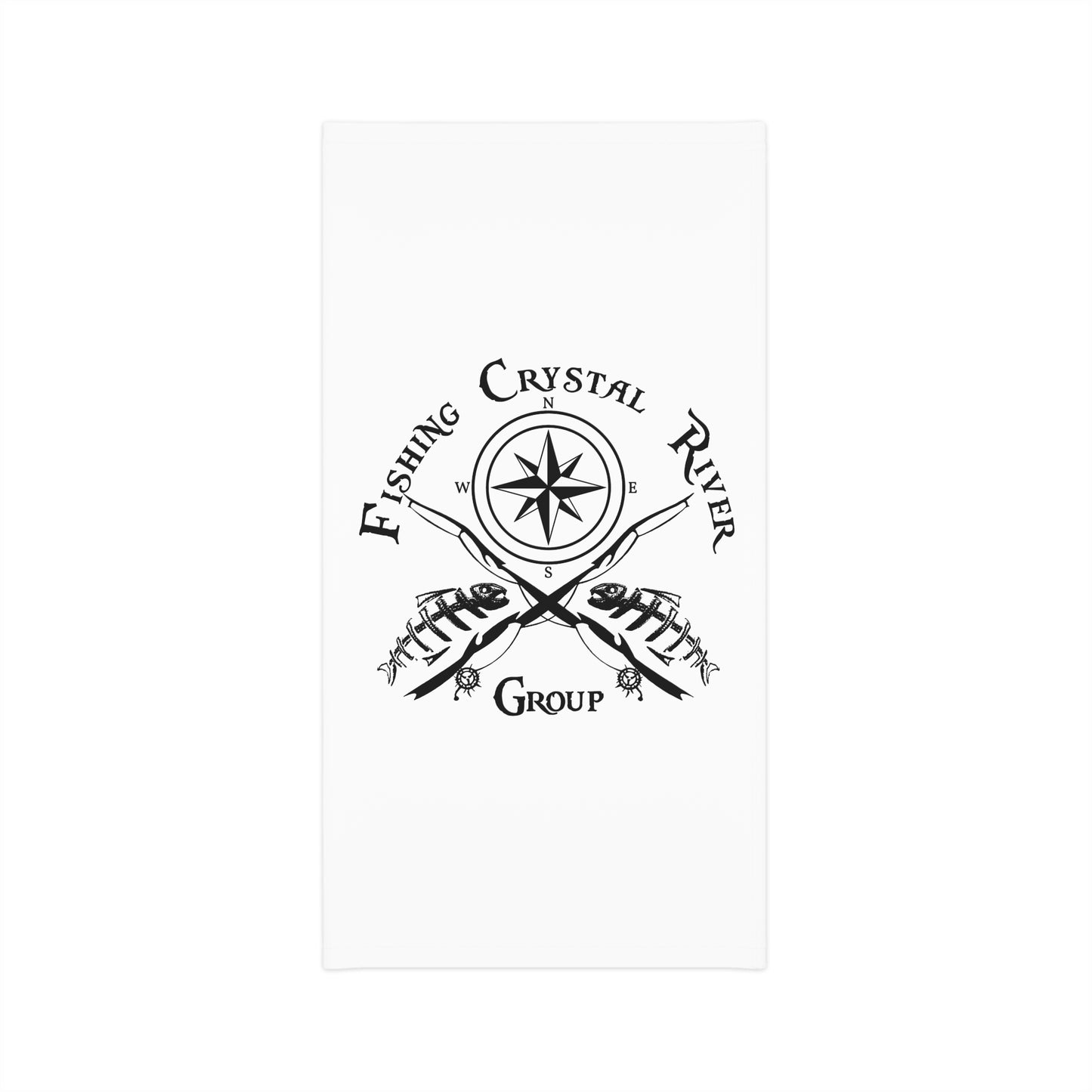 Fishing Neck Gaiter — "Crystal River Fishing Group" Compass & Lures