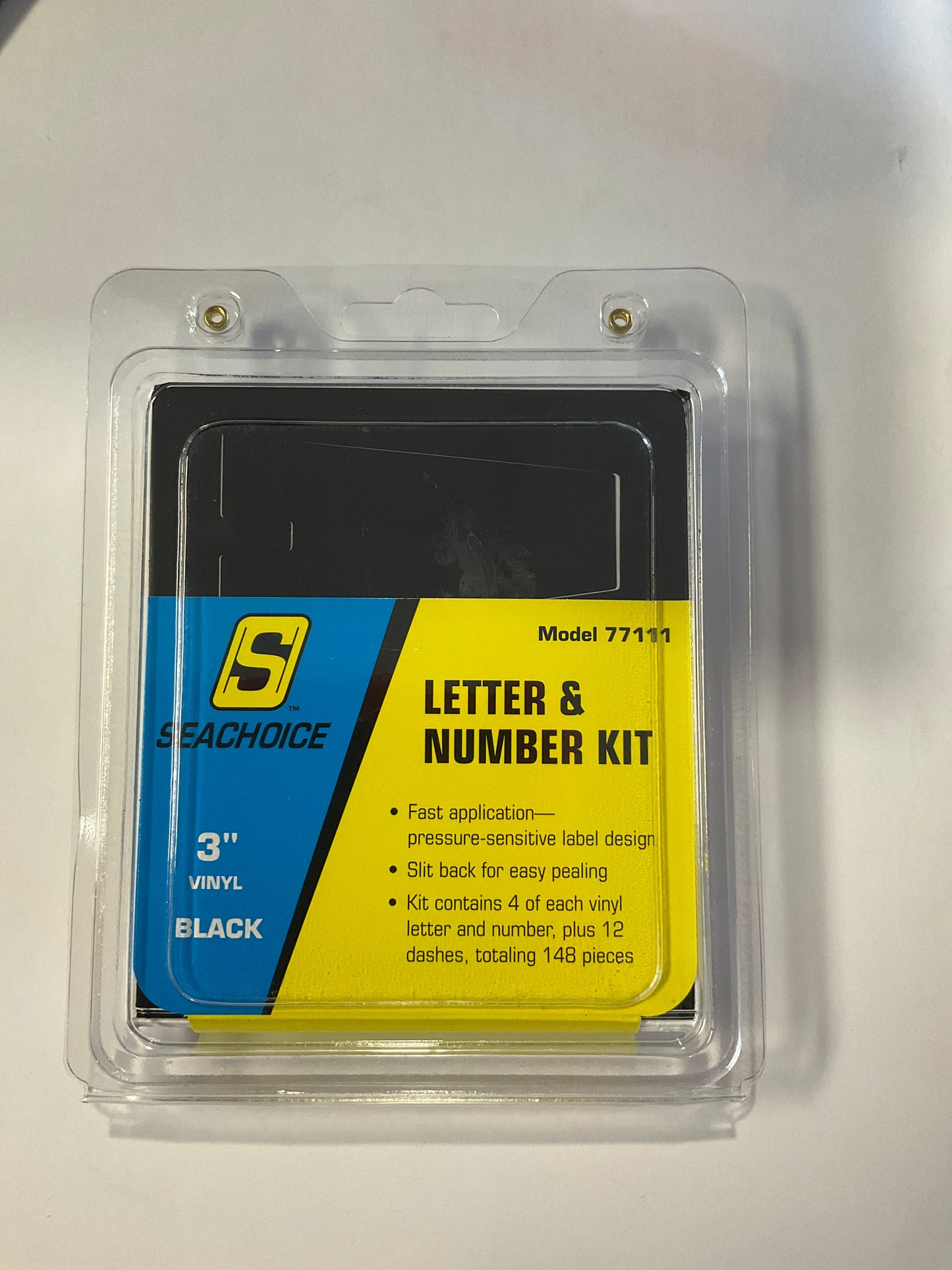 Seachoice 77111, 3-1/4" 148 Piece Letter & Number Kit - Black