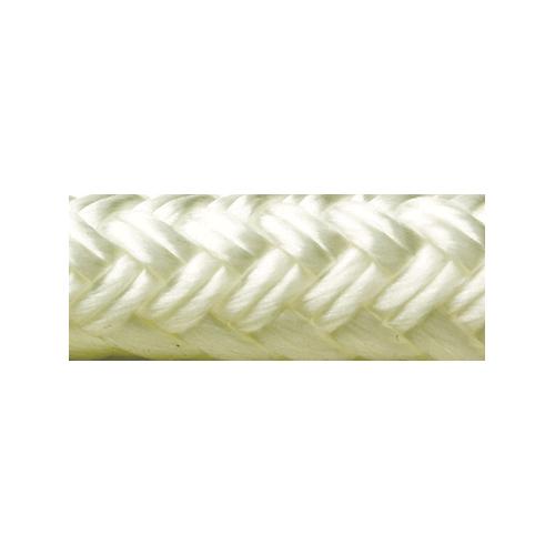 Seachoice Double-Braid Nylon Dock Line w/ Eye Splice, Pre-Shrunk, Heat Stabilized, 3/8 In. X 20 Ft., White
