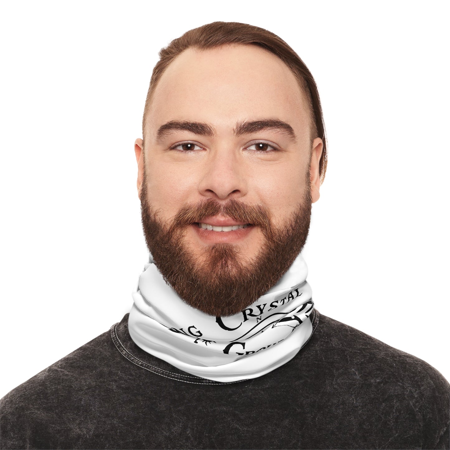 Fishing Neck Gaiter — "Crystal River Fishing Group" Compass & Lures